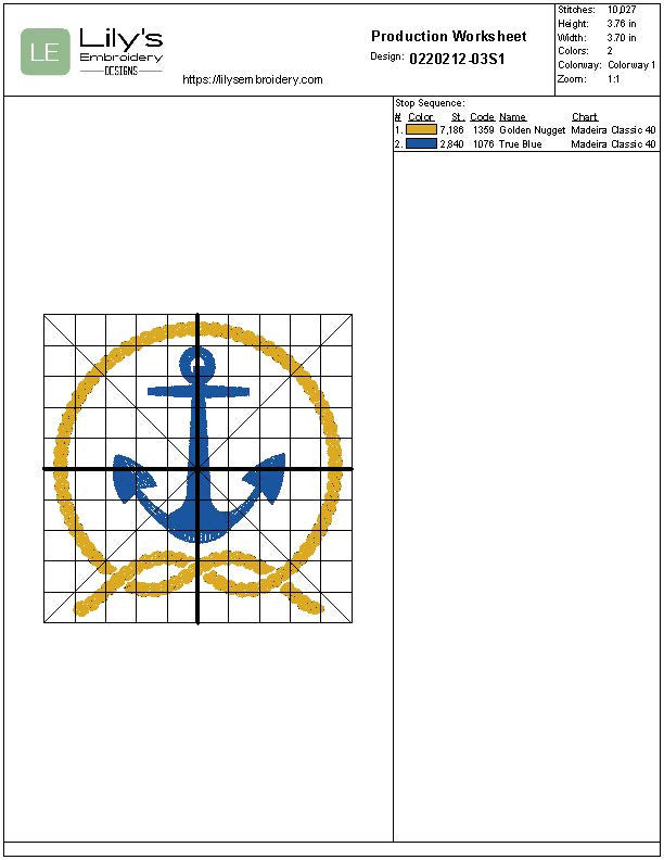 Nautical Machine Embroidery Designs - Set of 3