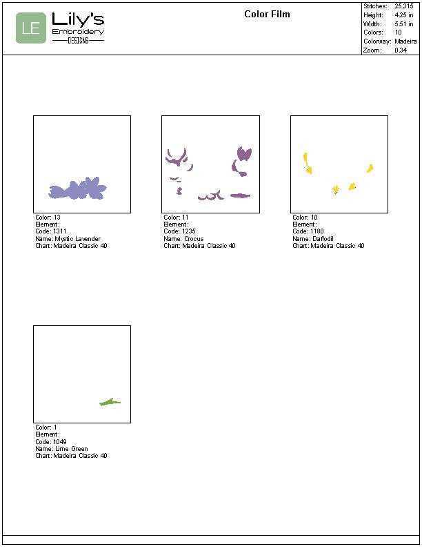 Easter Eggs & Crocus flowers Machine Embroidery Design 5 Sizes