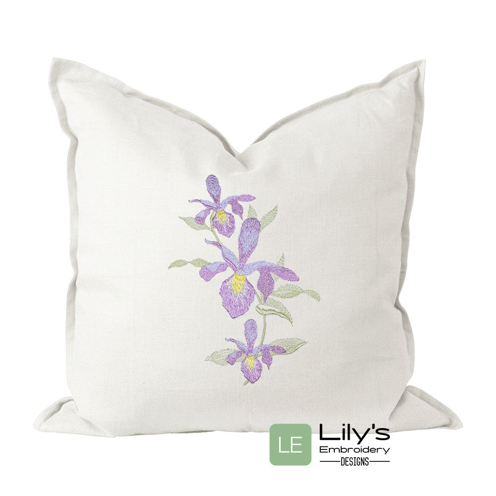 Iris Bouquet Machine Embroidery Design 3 Sizes