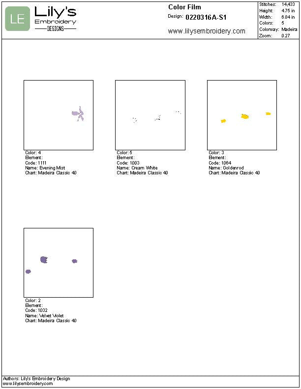 Iris Bouquet Machine Embroidery Design 3 Sizes