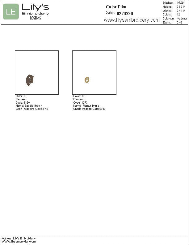 Sunflower Iris Machine Embroidery Design - 5 Sizes