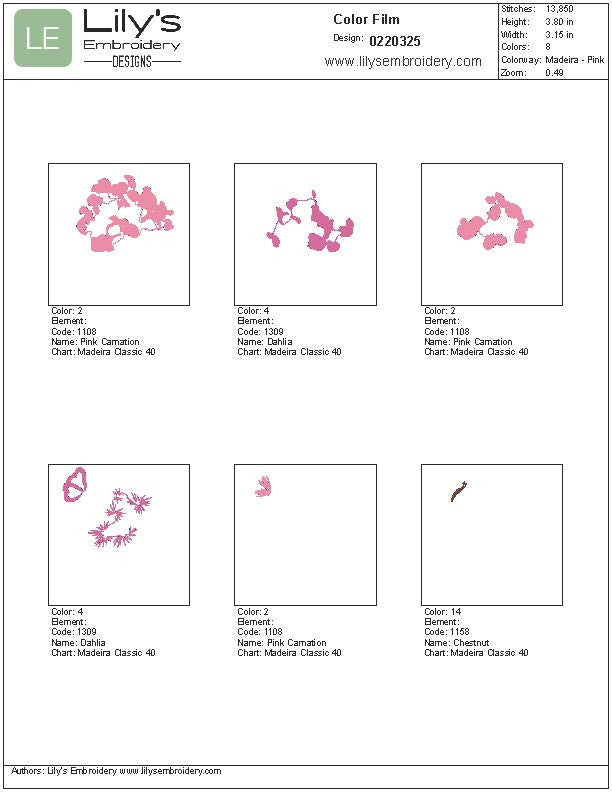 Hydrangea & Butterfly Machine Embroidery Design - 6 Sizes