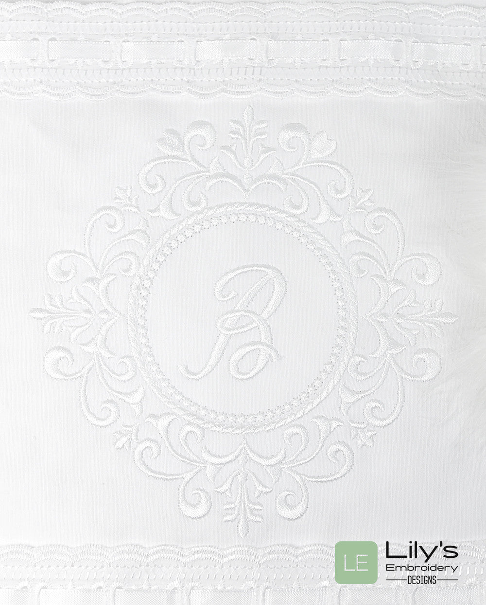 Wedding Monogram Frame Machine Embroidery Designs 4 Sizes