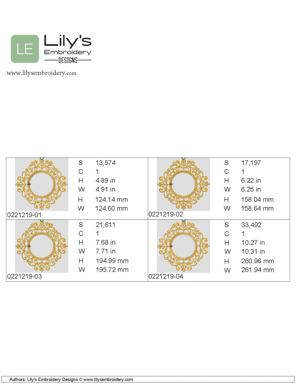 Wedding Monogram Frame Machine Embroidery Designs 4 Sizes