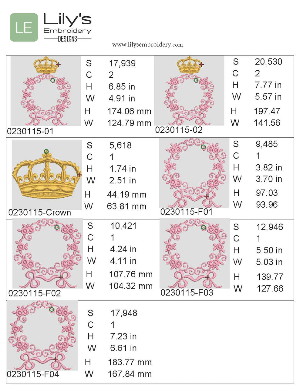 Royal Floral Monogram Frame Machine Embroidery Design Set