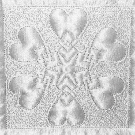 Hearts Quilting Blocks Machine Embroidery Design Pack