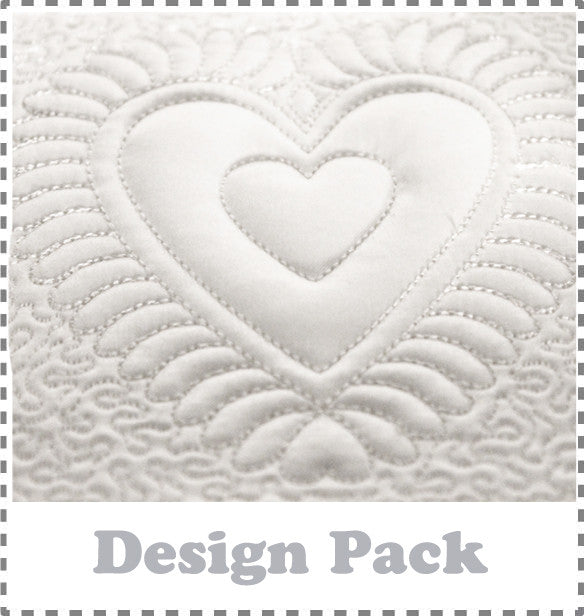 Hearts Quilting Blocks Machine Embroidery Design Pack
