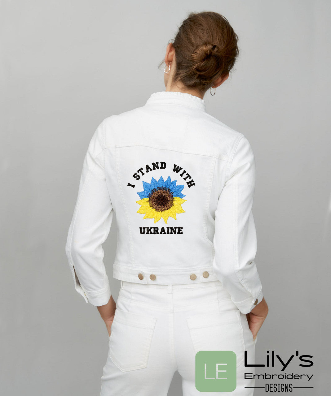 I Stand with Ukraine Machine Embroidery Design 5 Sizes- FREE