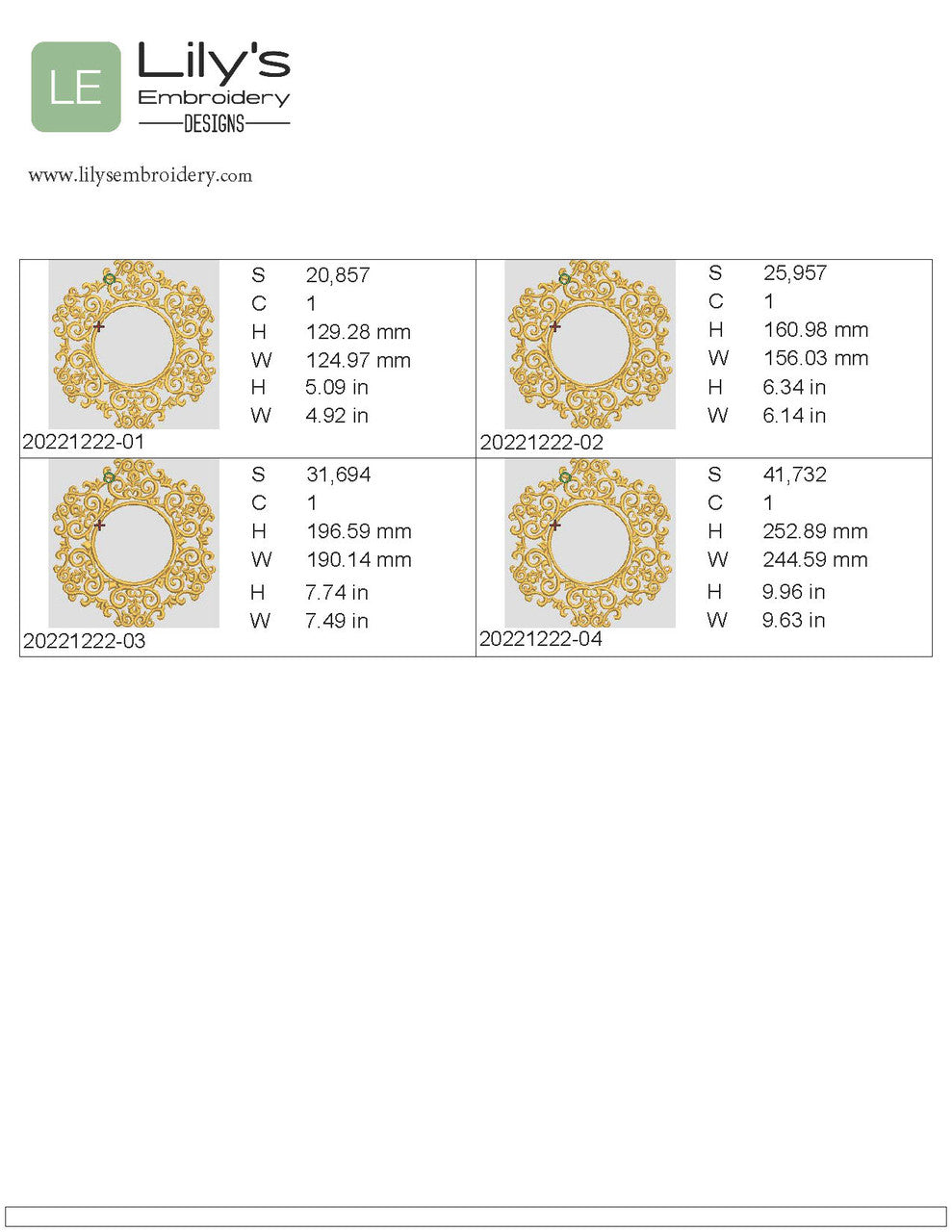 Monogram Frame Machine Embroidery Designs