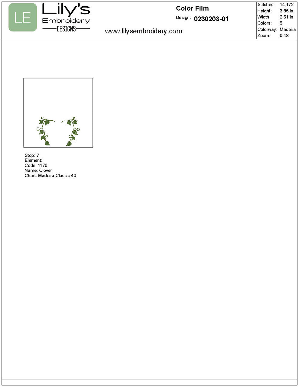 Topiary Machine Embroidery Designs - Small