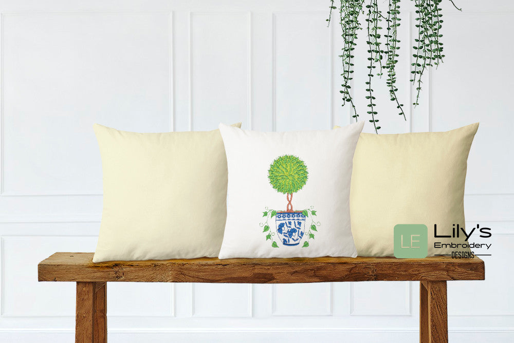 Topiary Machine Embroidery Designs - Large