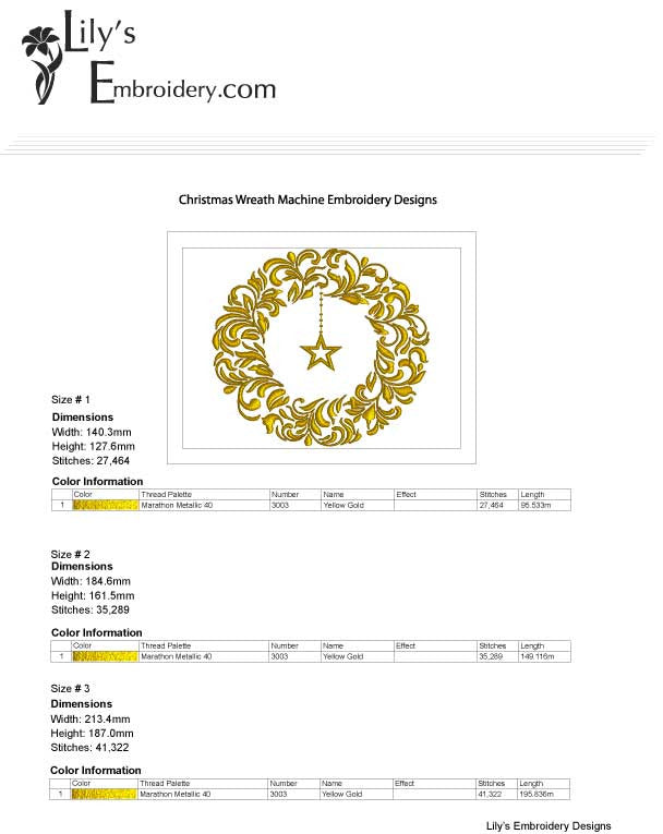 Christmas Wreath Machine Embroidery Designs