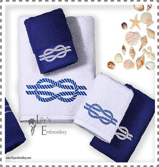 Machine Embroidery Design - Sailor's Knot Design 4 Sizes