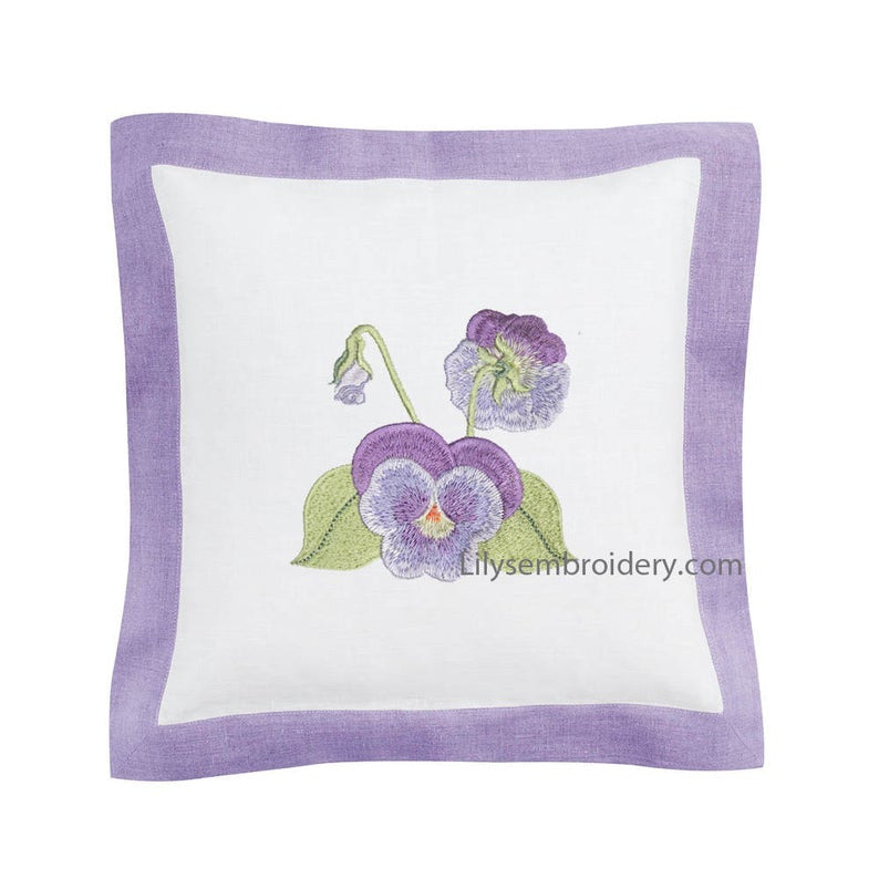 Machine Embroidery Design - Pretty Pansy Embroidery Design