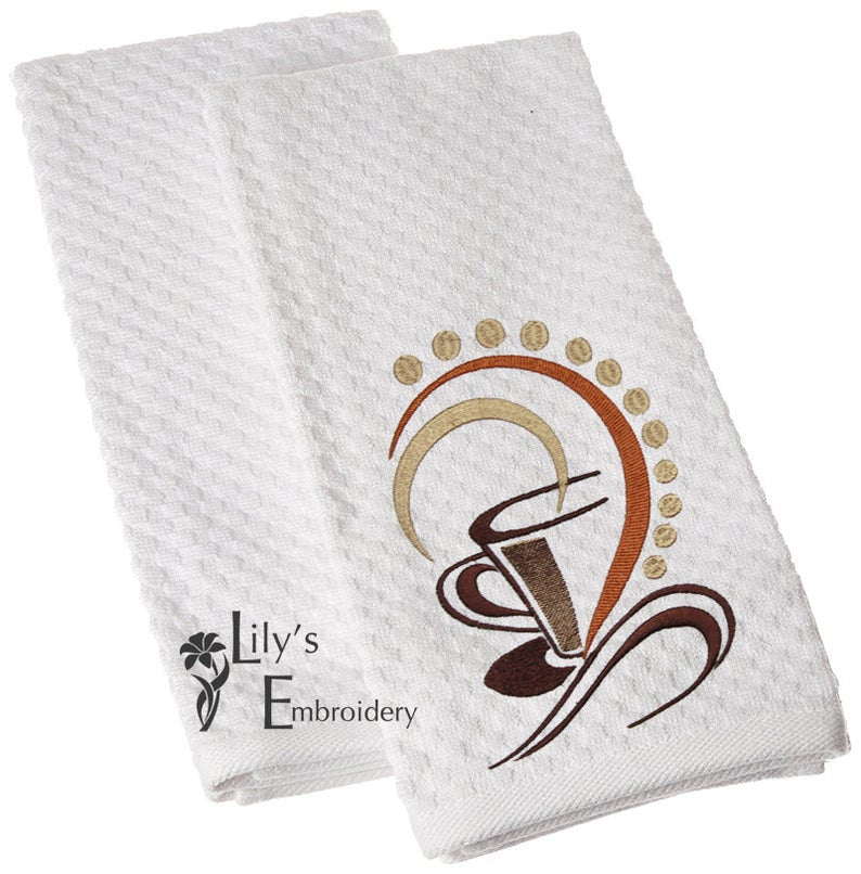 Machine Embroidery Design Coffee Cup Delight