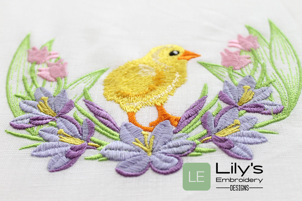 Easter Chick Machine Embroidery Design  - 4 Sizes
