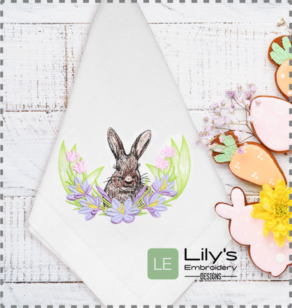 Easter Rabbit  Machine Embroidery Design  - 4 Sizes