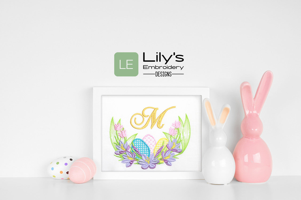 Easter  Eggs  Machine Embroidery Design  - 4 Sizes
