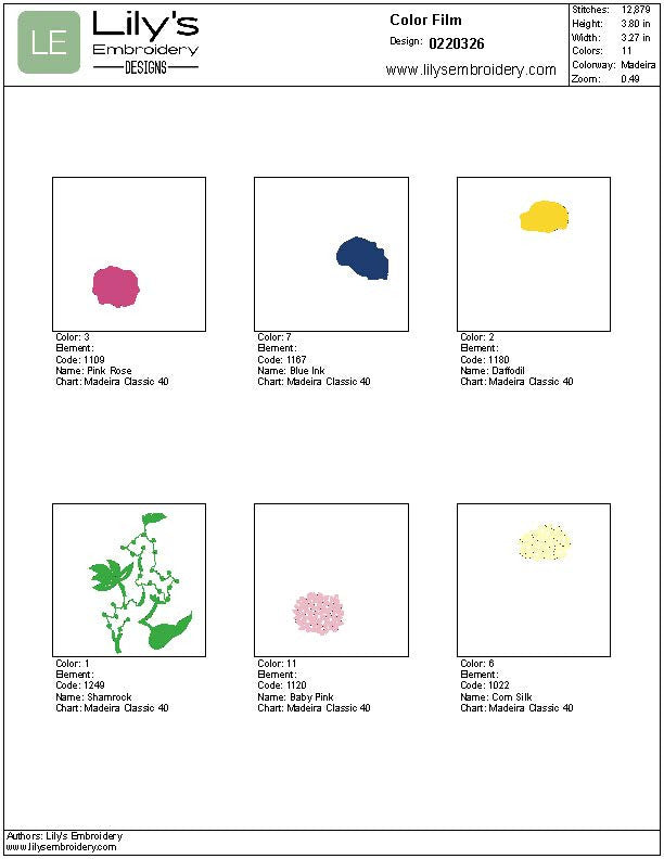 Hydrangeas Bouquet Machine Embroidery Design - 5 Sizes