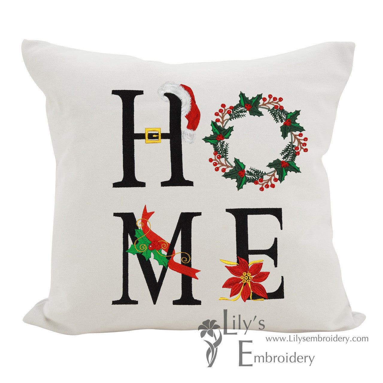 Home with Wreath  Machine Embroidery Design - 4 Sizes