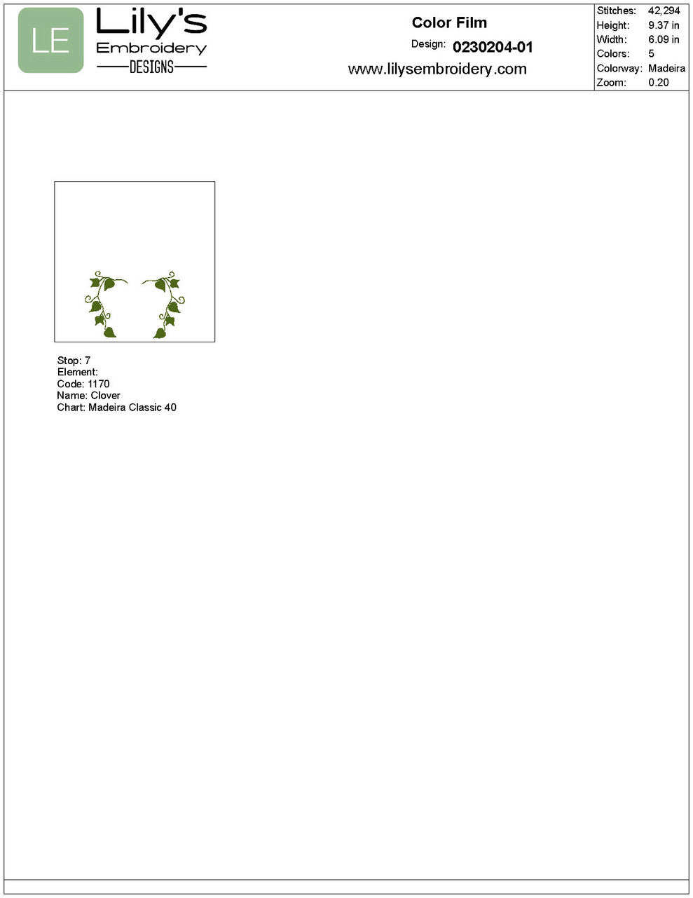 Topiary Machine Embroidery Designs - Large