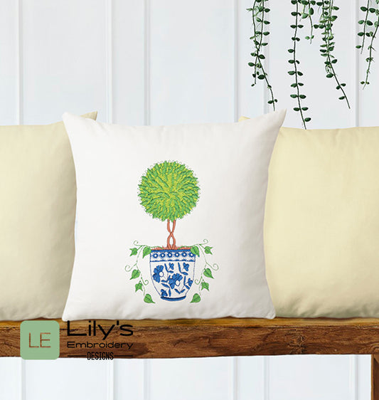 Topiary Machine Embroidery Designs - Large